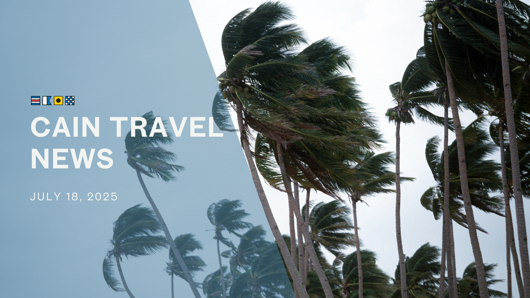 Weather Caused by Tropical Storm Wipha may Impact Travel, July 18th-20th
