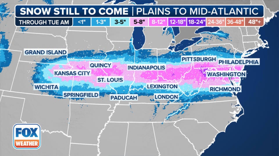 Weather Caused by Winter Storm Blair Now Impacts Mid-Atlantic Travel, January 6th-7th