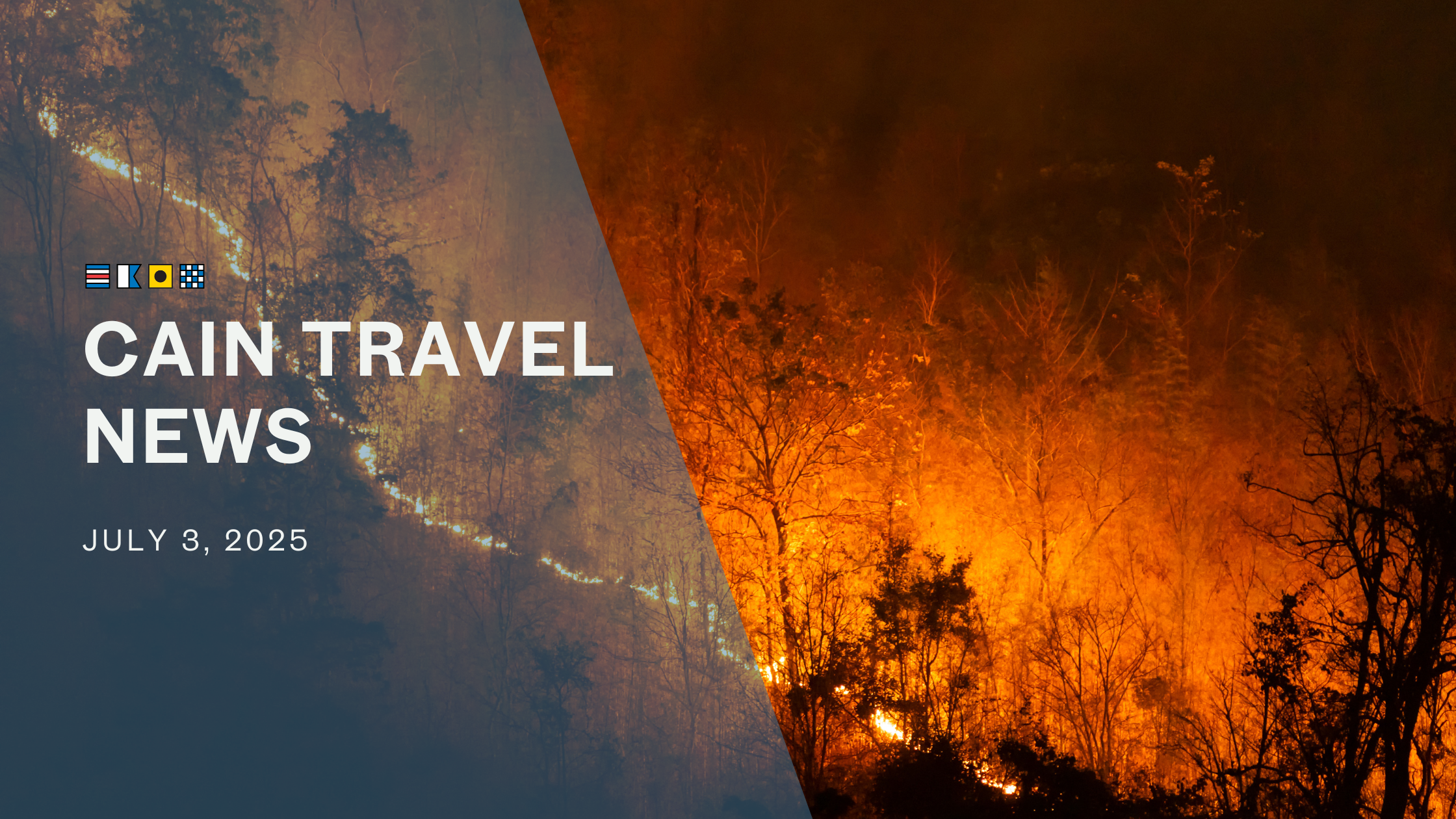 Wildfires on the Greek Island of Crete