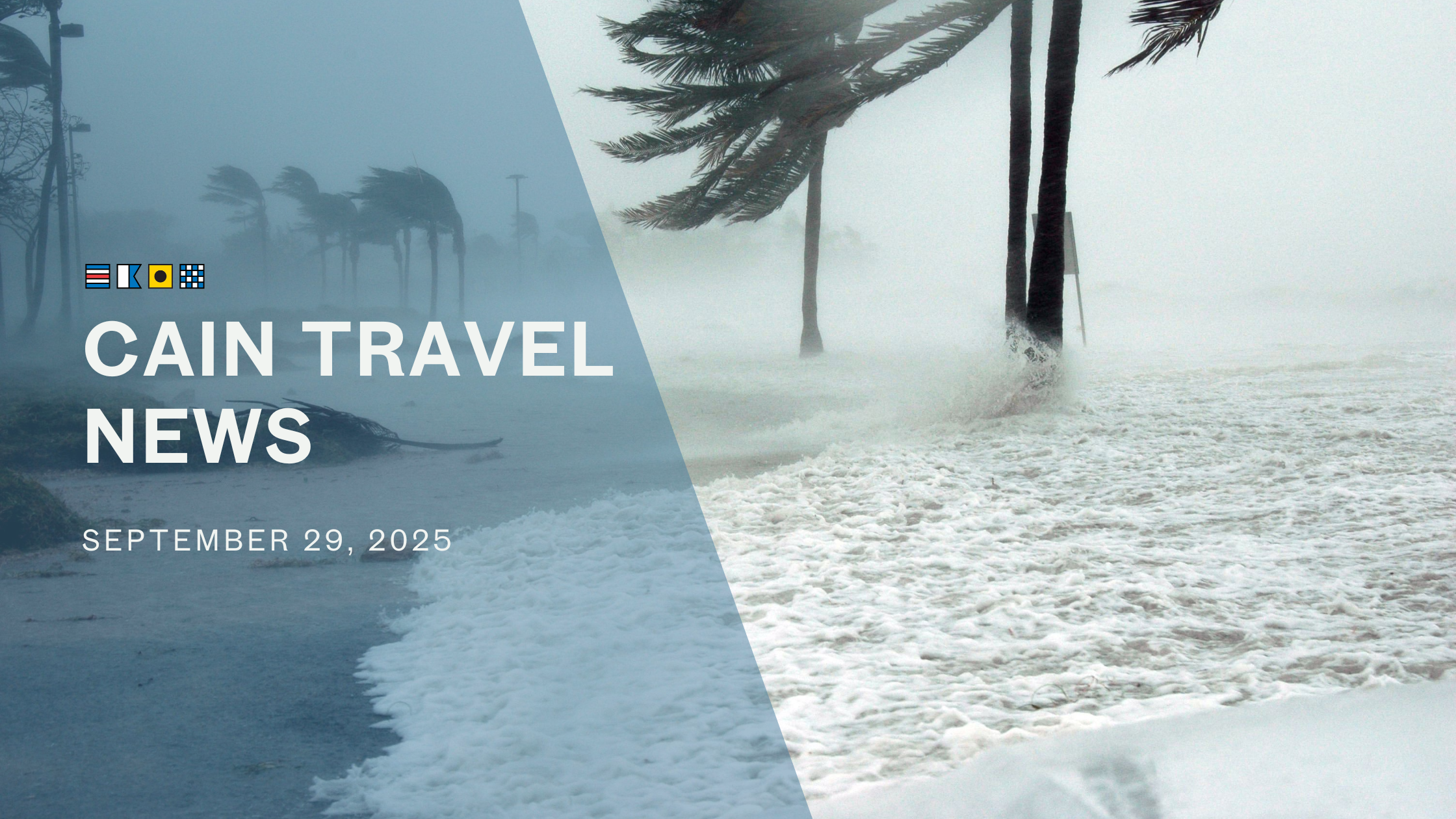 Weather Caused by Tropical Storm Imelda and Hurricane Humberto may Impact Travel, September 29-October 1