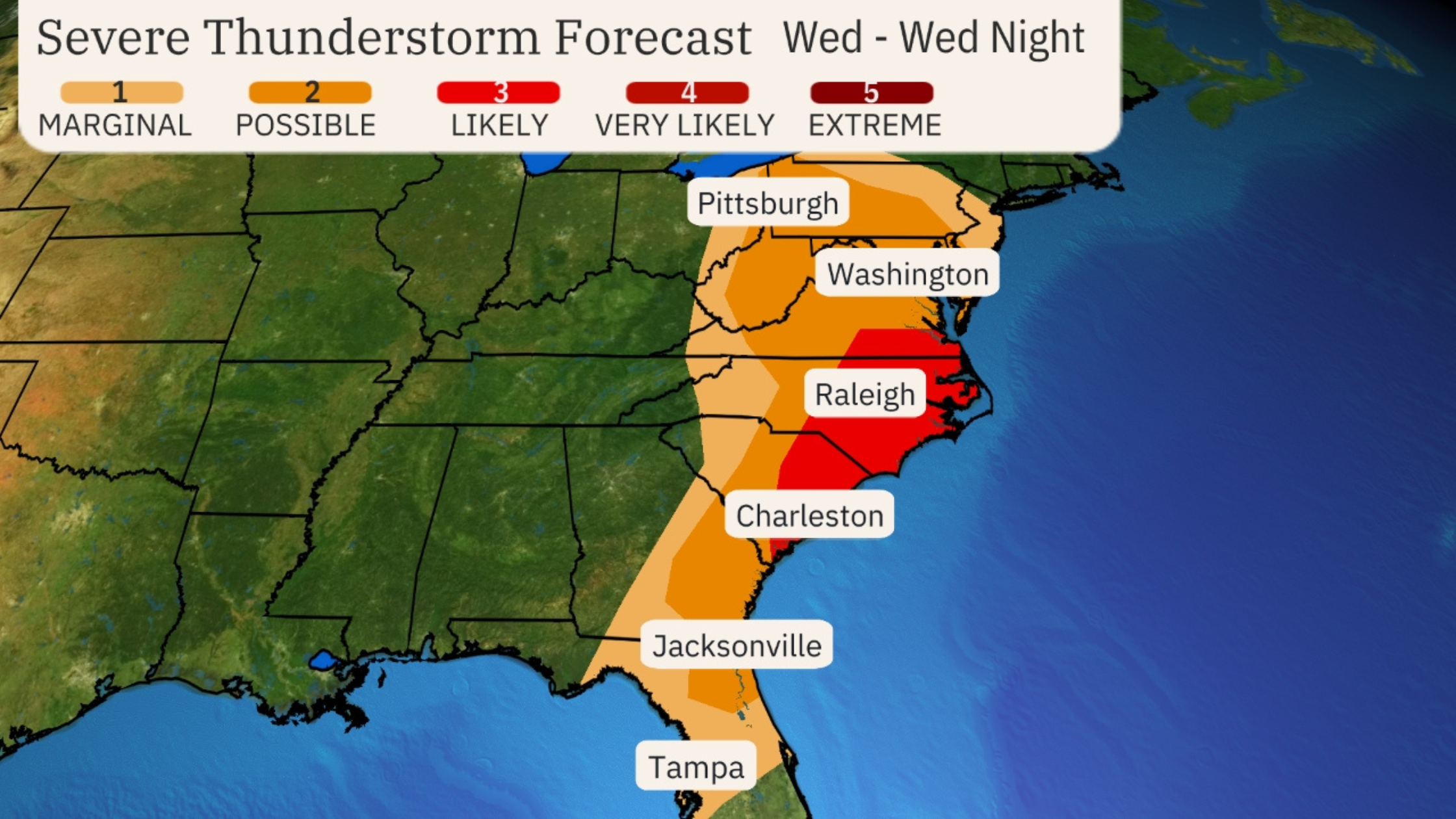 Winter Weather may Impact U.S. East Coast and Southern Travel, March 4th-5th