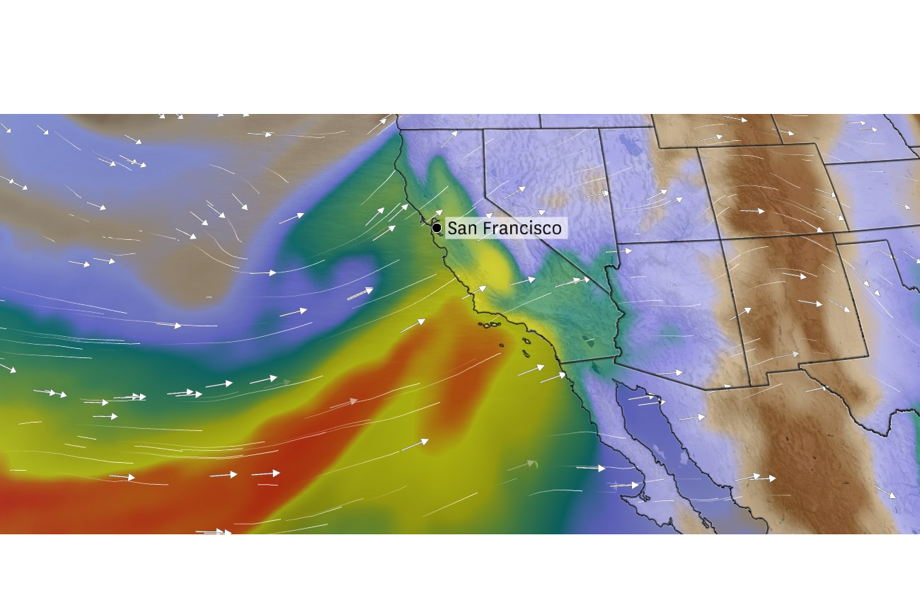 Severe Weather Caused by Atmospheric River may Impact Bay Area, November 21st-22nd