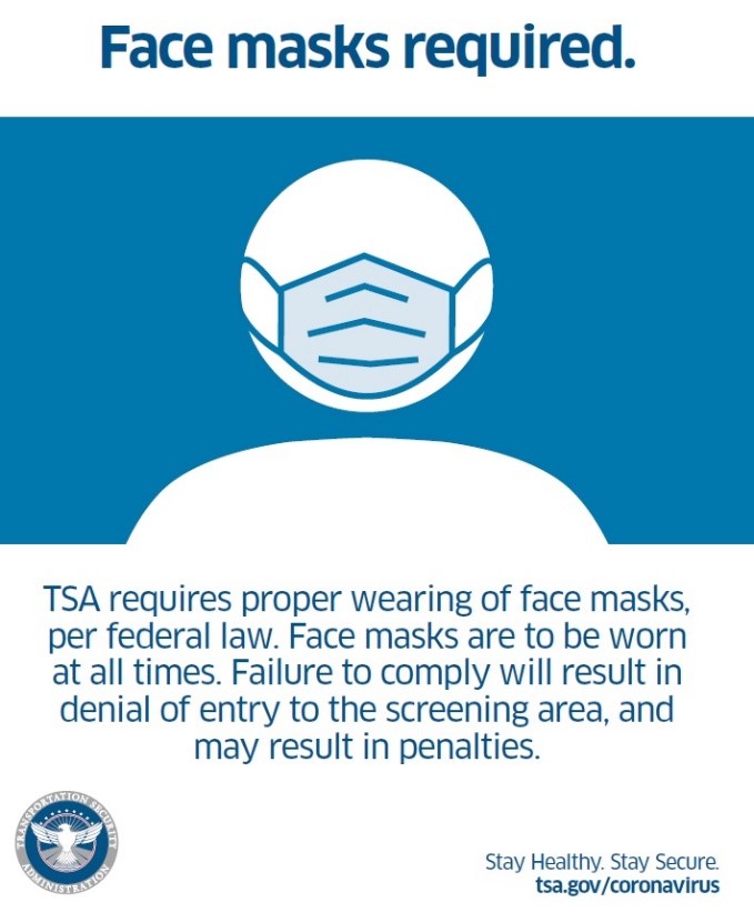 TSA extends Federal mask mandate for airports, commercial air travel, rail systems and buses