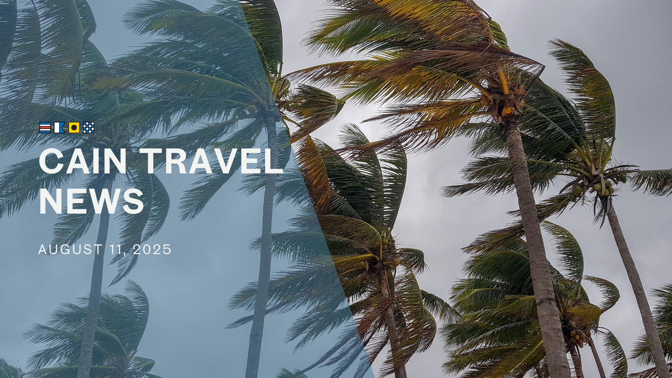 Weather Caused by Tropical Storm Podul may Impact Travel, August 11th-13th
